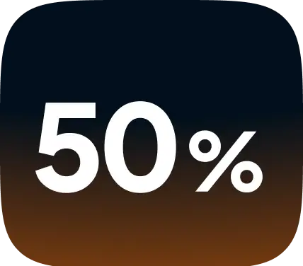 50%