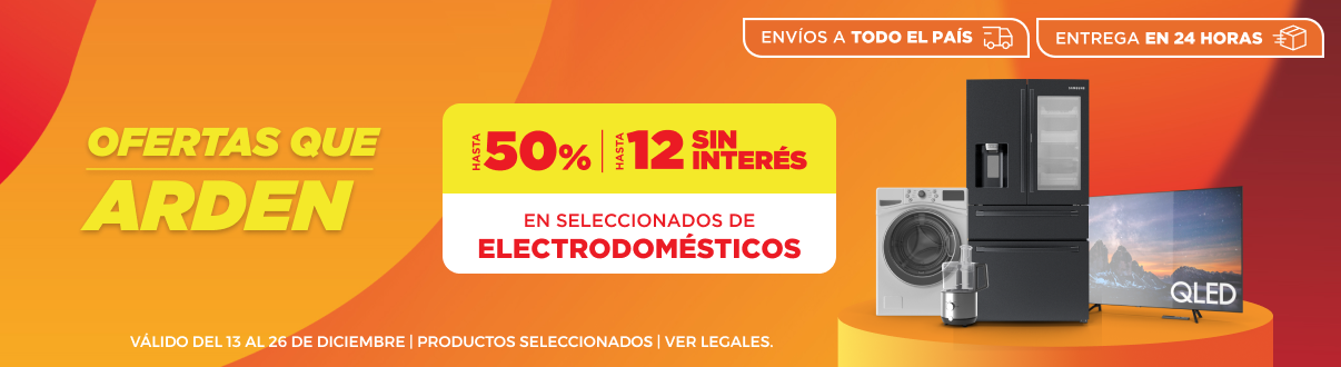 Hasta 50% y Hasta 12CSI en Electrodomésticos