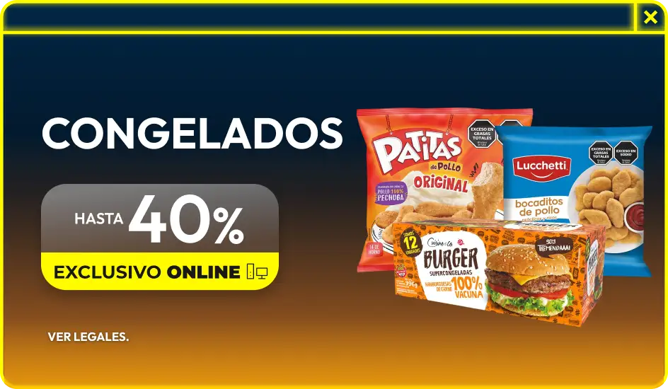 Hasta 40% en Congelados
