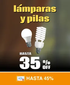 Hasta 35% en Lámparas, Pilas y más | Hot Sale Vea