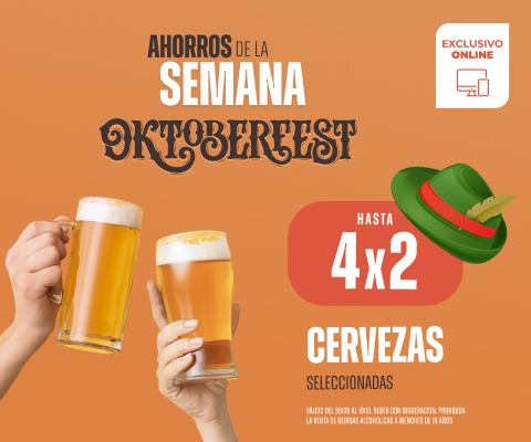 Oktoberfest - Hasta 4x2 en Cervezas