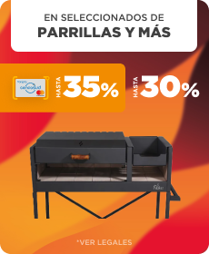 Hasta 30% y Hasta 12CSI en Parrillas, Fogoneros y Accesorios