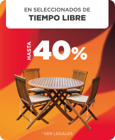 Hasta 40% y Hasta 12CSI en Muebles de exterior y Camping