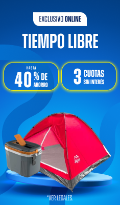 Hasta 40% y 3CSI en Carpas y más