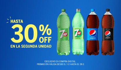 Vea | Quilmes - 2da el 30% en Pepsi, 7up y más