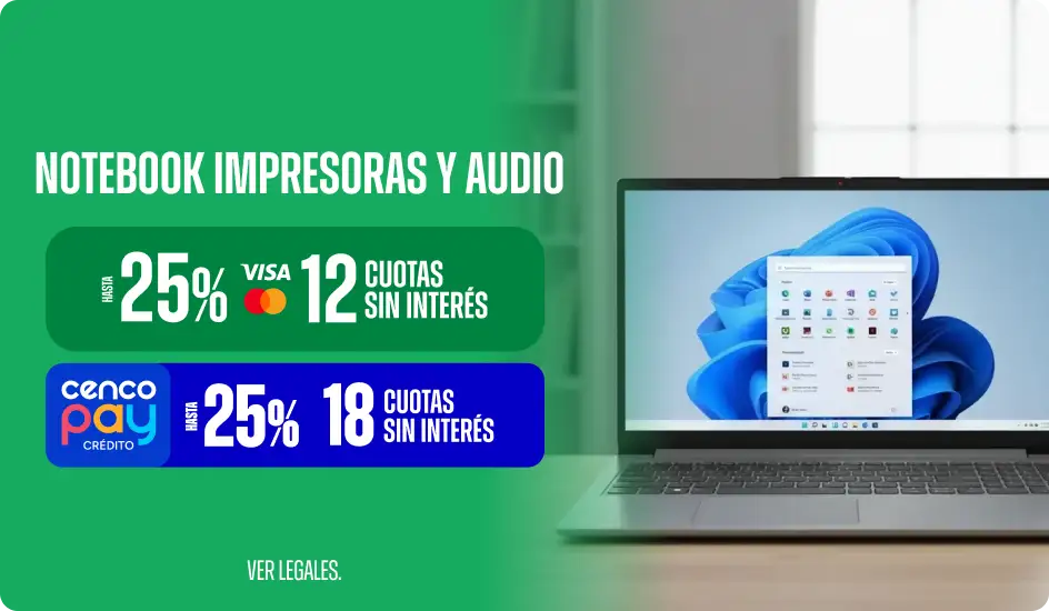 Hasta 25% en Audio y más