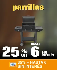 25% + Hasta 6CSI en Parrillas | Hot Sale Vea
