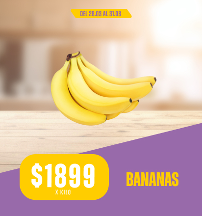 $1899 en Banana  x Kg