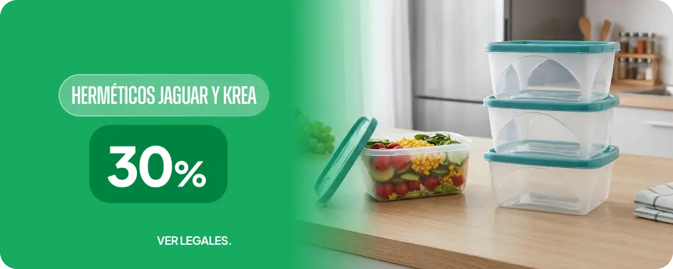30% en Herméticos Jaguar y Krea