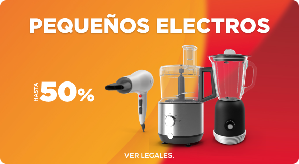 Hasta 50% y Hasta 6CSI en Pequeños electros