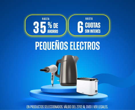 Hasta 35% y Hasta 6 CSI en Pequeños Electros