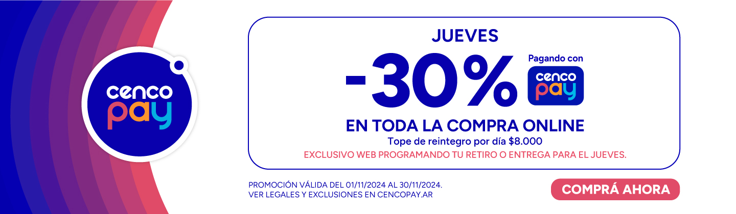 30% En toda la compra online