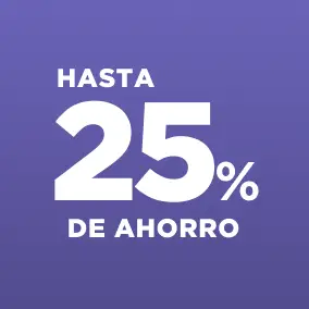 Hasta 25%