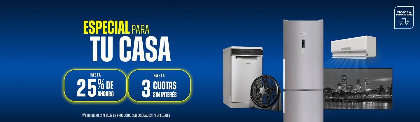 Especial Electro | Hasta 25% y Hasta 3CSI en Electrodomésticos
