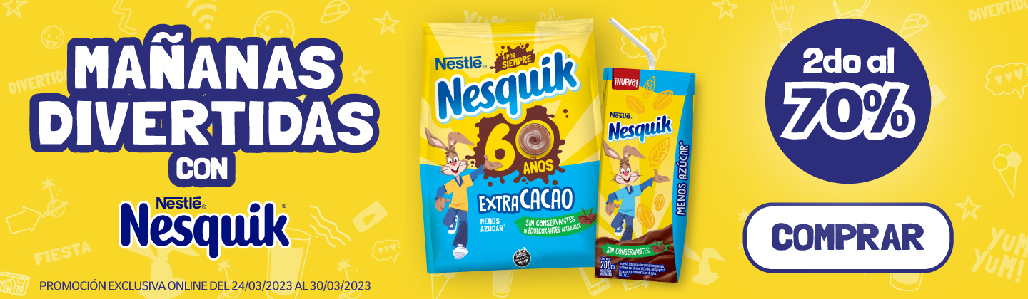 Vea | CM_2do al 70% en seleccionados de Cacao Nesquik