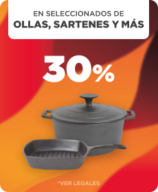 30% + 3 CSI en Herméticos, Ollas, Bowls y más