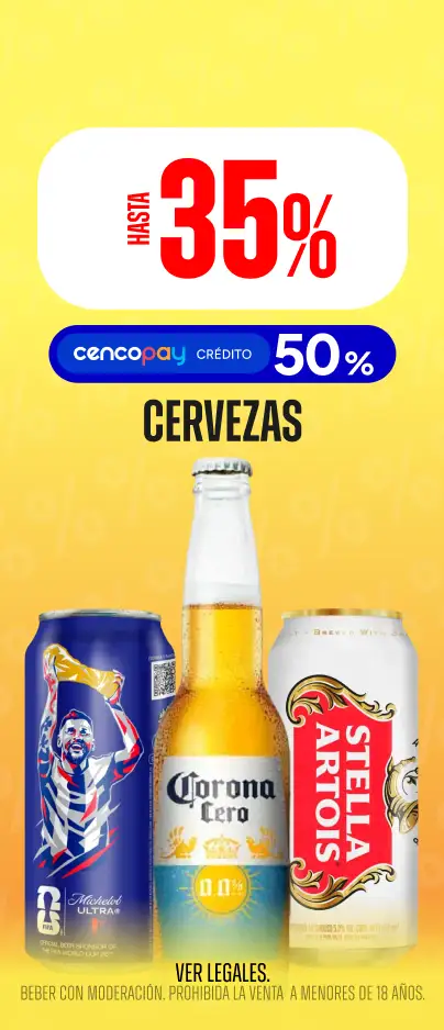 Hasta 35% en Cervezas